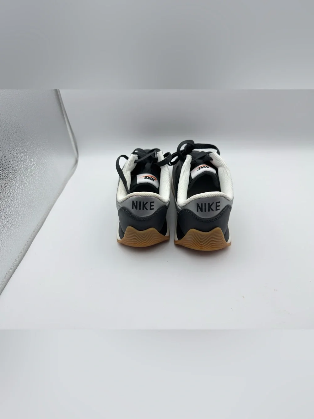 Nike Cortez Black and Silver Classic Low-Top Sneakers